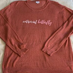 Women's “Antisocial Butterfly” Sweater
